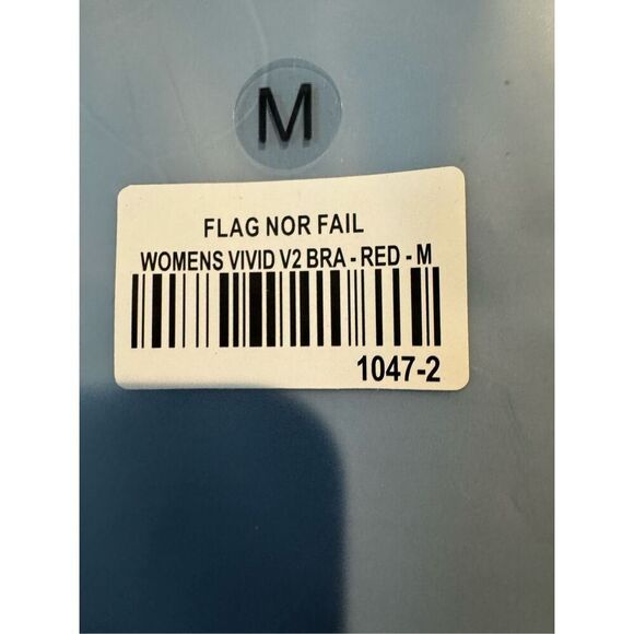 Flag Nor Fail NWT Vivid Sports Bra V2 in Red Size Medium - Picture 6 of 10